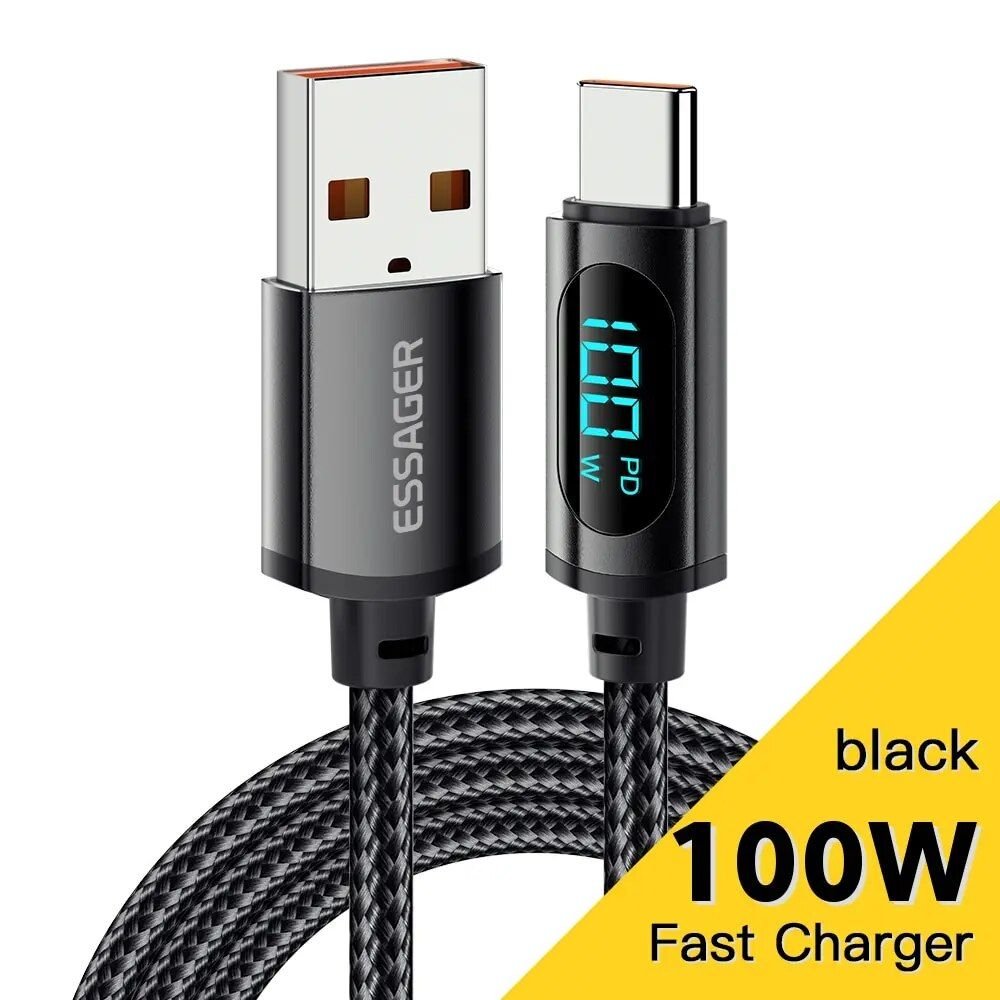 High-Speed USB-C Fast Charging Cable with LED Indicator - Image 2