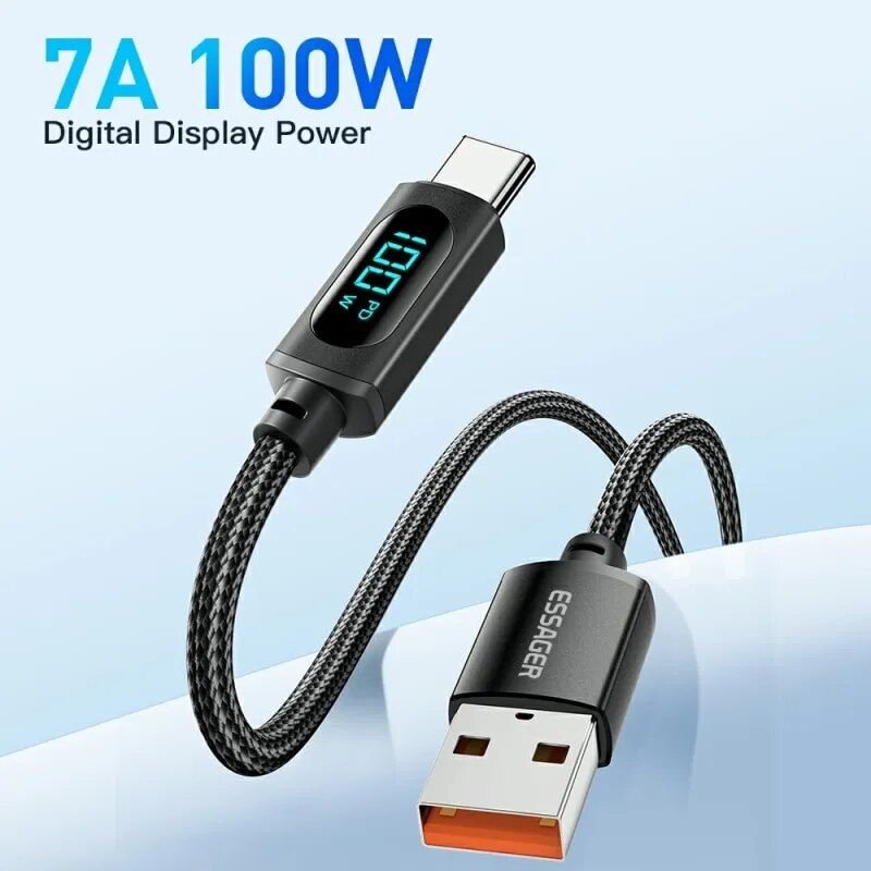 High-Speed USB-C Fast Charging Cable with LED Indicator - Image 4