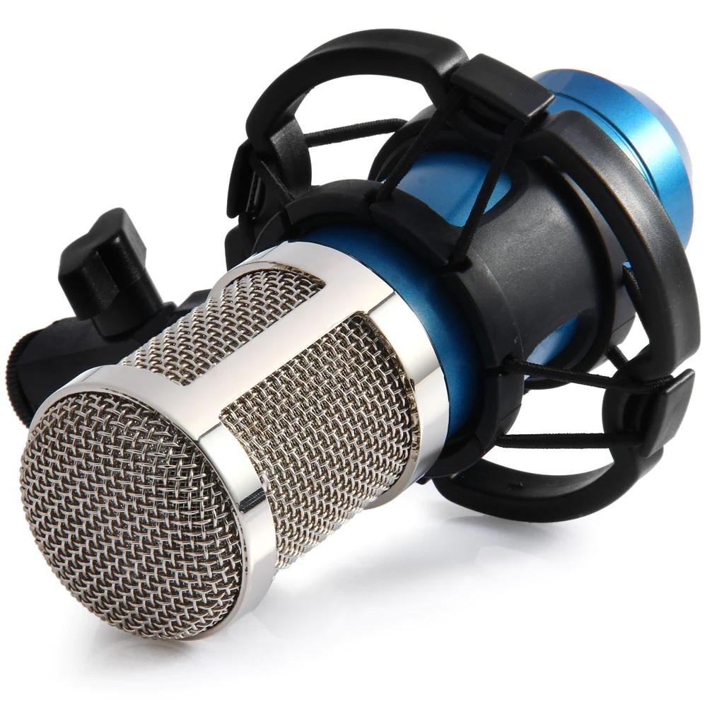 BM-800 Condenser Sound Recording Microphone with Shock Mount for Radio Braodcasting - Image 21