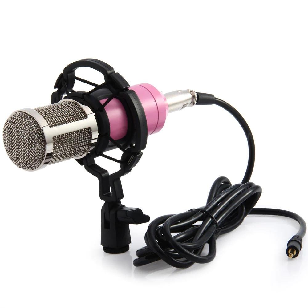 BM-800 Condenser Sound Recording Microphone with Shock Mount for Radio Braodcasting - Image 28